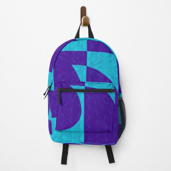 Item preview, This way to stirred teal and purple Retro cocktail Wave Geometric Tiles designed and sold by SpArtk.