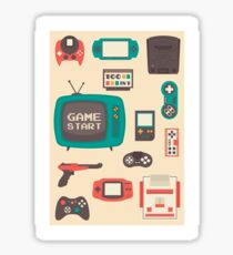 Retro video games Sticker