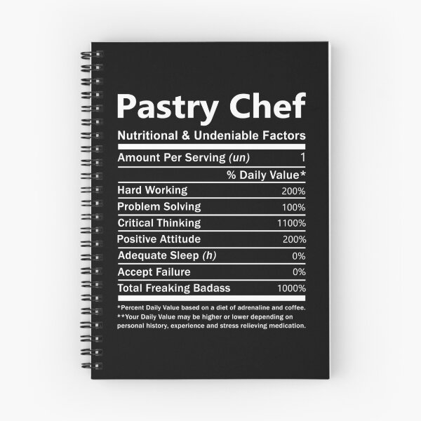 Item preview, Pastry Chef T Shirt - Nutritional And Undeniable Factors Gift Item Tee designed and sold by watkinsmat.