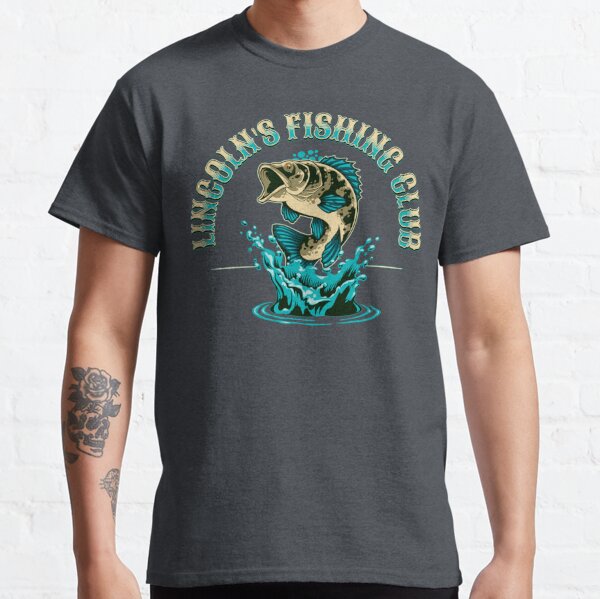 Lincoln's Fishing Club on Light Background | Sticker