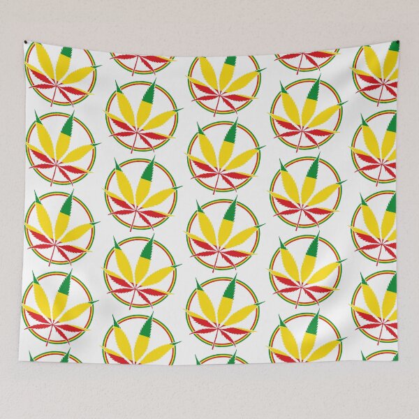 Item preview, Rastafari Weed Cannabis Leaf Art designed and sold by designandclouds.