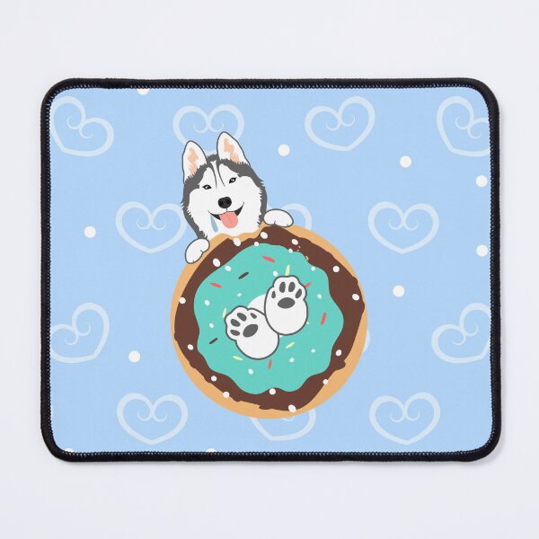 Item preview, Love Siberian Husky Dog and Donut designed and sold by Lulupainting.