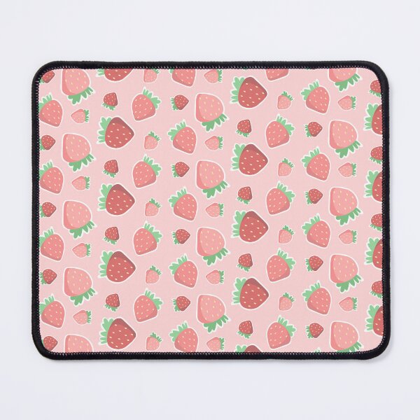 Item preview, Pastel Pink Strawberry Pattern designed and sold by NatCatMeow.