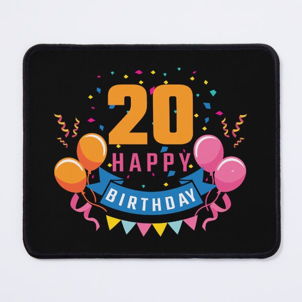 Item preview, 20th Birthday Balloon Banner Confetti Fun Gift Idea designed and sold by haselshirt.