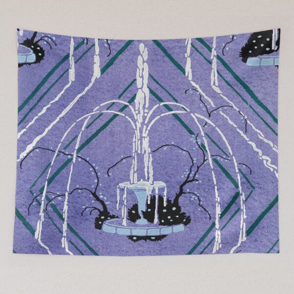 Aperçu de l'œuvre Impression au pochoir Art Nouveau élégant Flower Pattern par E.A. Séguy 20 créée et vendue par fivo.