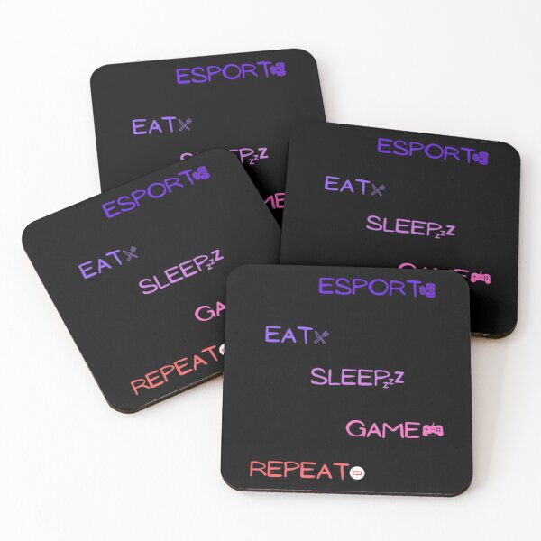 Item preview, Esport Eat Sleep Game Repeat Pullover Hoodie designed and sold by amberk1cira.