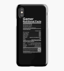 Gamer Nutritional Facts iPhone Case/Skin