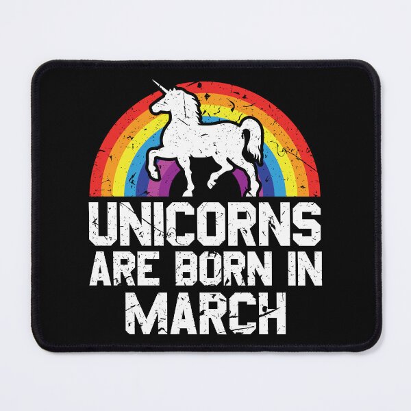 Item preview, Unicorns Are Born In March Shirt Birthday Month Gift Tee designed and sold by haselshirt.