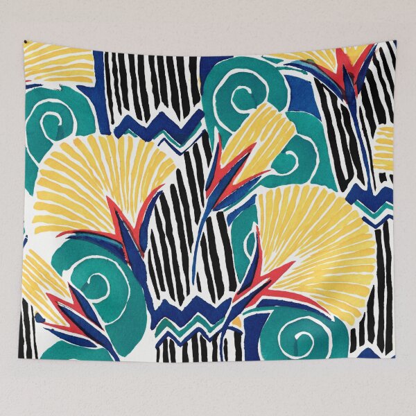 Item preview, Elegant Art Nouveau stencil print Flower Pattern by E.A. Seguy 21 designed and sold by The Happy Plot.