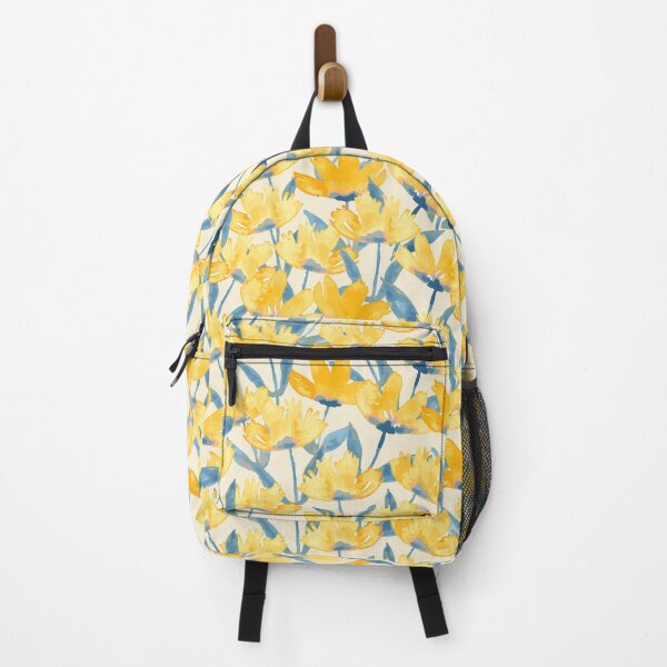 Item preview, Golden yellow watercolor floral - soft banana yellow background  designed and sold by FrancesPoff.