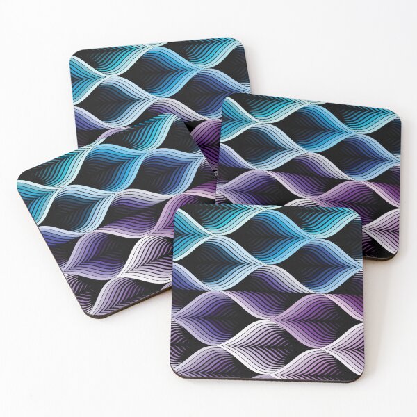 Item preview, Blue and Violet Waves - Vivid Ombre Fade designed and sold by WennsdaysChild.