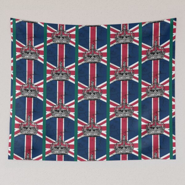 Item preview, British union jack flag jubilee vintage crown    designed and sold by PinkPositiveT.
