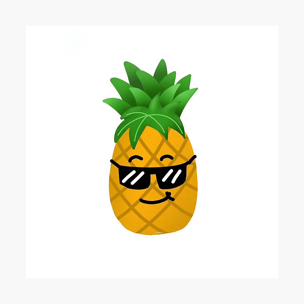 Draw a cartoon pineapple.