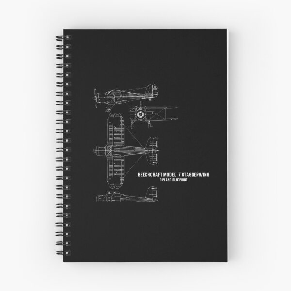 Item preview, Beechcraft Model 17 Staggerwing Biplane Aircraft Blueprint designed and sold by PodiShawna.