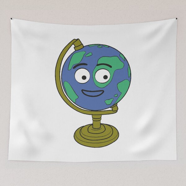 Item preview, DON'T HUG ME I'M SCARED Gilbert the Globe designed and sold by BlancheStitches.