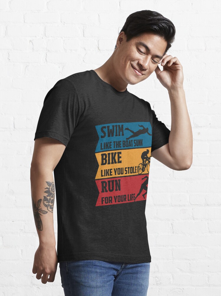 Alternate view of Swim - Run - Bike Essential T-Shirt