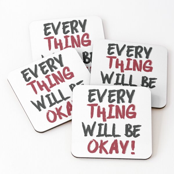 Item preview, Everything will be okay soon hope wings and motivational quote designed and sold by alltheprints.
