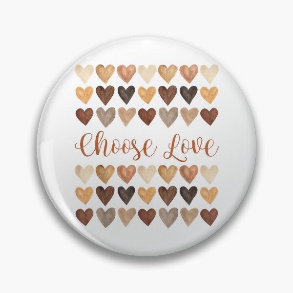 Item preview, Buffalo Strong Choose Love Retro Hearts designed and sold by RosalindaRojas.