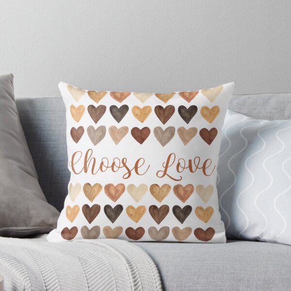 Item preview, Buffalo Strong Choose Love Retro Hearts designed and sold by RosalindaRojas.