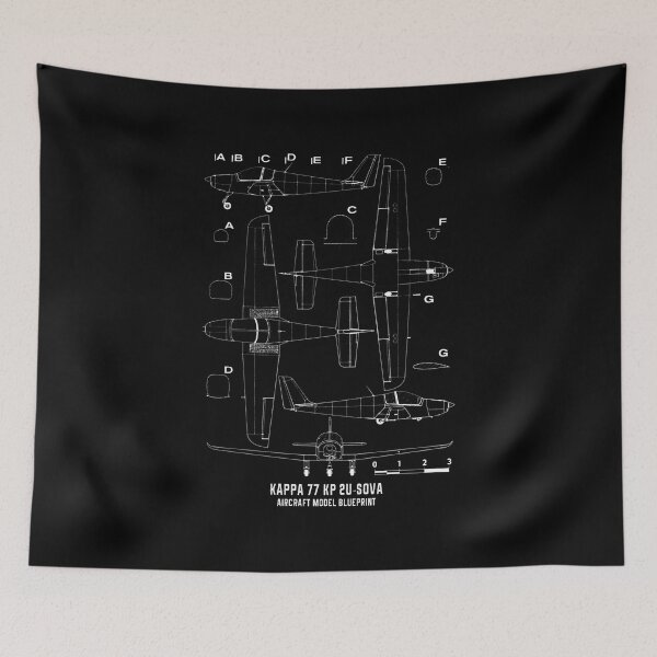 Item preview, Kappa 77 KP 2U-SOVA  Aircraft Model Blueprint designed and sold by PodiShawna.