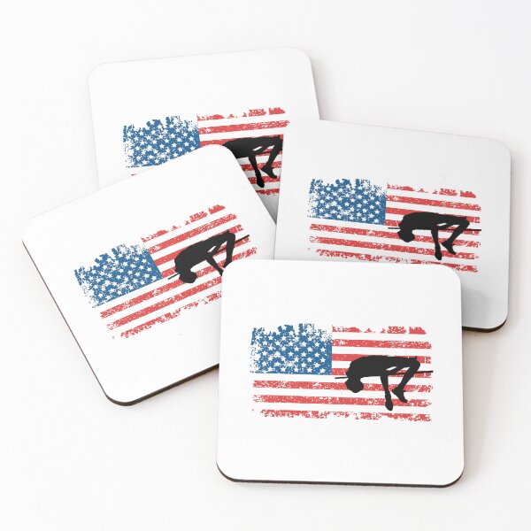 Item preview, High Jumping, American Flag, July 4th, High Jumper designed and sold by EstelleStar.