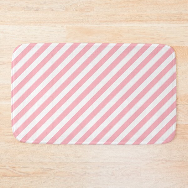 Item preview, Pink and White Diagonal Stripes designed and sold by starrylite.