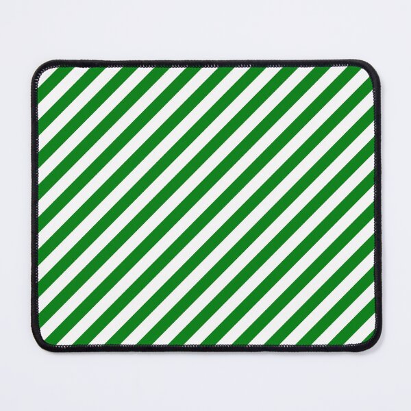 Item preview, Green and White Diagonal Stripes designed and sold by starrylite.