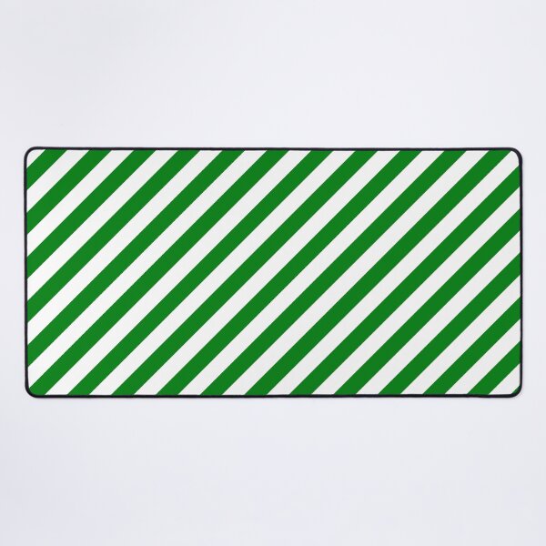 Item preview, Green and White Diagonal Stripes designed and sold by starrylite.