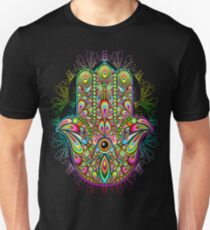 Hamsa Hand Psychedelic Amulet Unisex T-Shirt