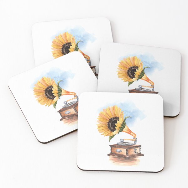 Aperçu de l'œuvre Gramophone Tournesol créée et vendue par chillaxcats.