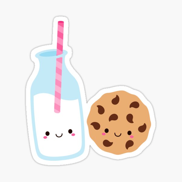 Happy Milk and Cookie Sticker