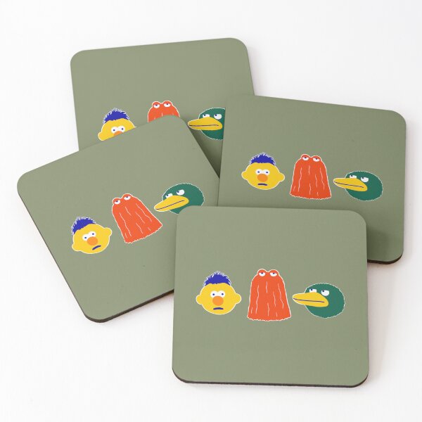 Item preview, YELLOW, RED, DUCK - on blue designed and sold by BlancheStitches.