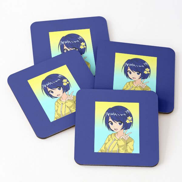 Item preview, Anime Girl! (on Navy) designed and sold by epinkb.