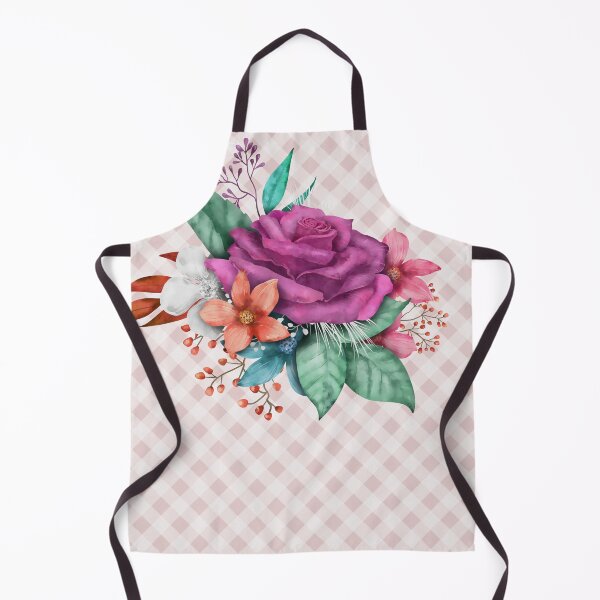Item preview, Pretty vintage rose bouquet and gingham, cottagecore aesthetic collection 3 of 3 designed and sold by Orianah.