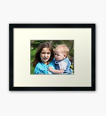 Due Nieces Framed Print