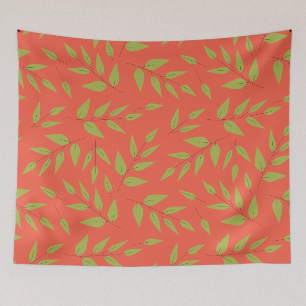 Item preview, background with leaves on a branch designed and sold by Kosinskaya.