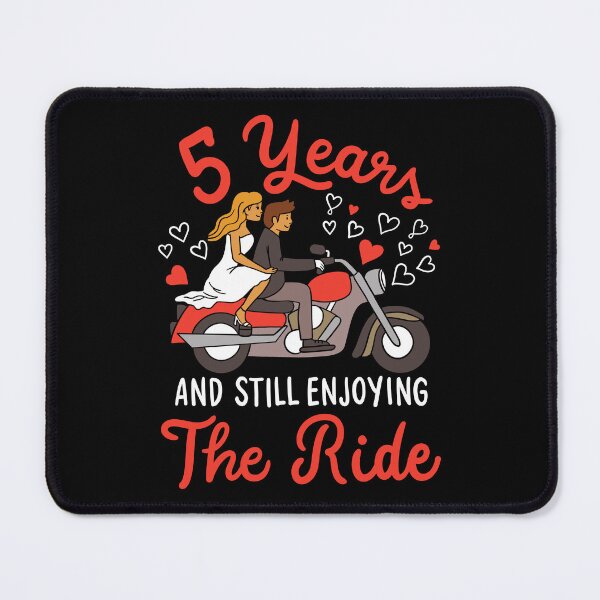 Item preview, 5th Wedding Anniversary 5 Years, Enjoying The Ride designed and sold by haselshirt.
