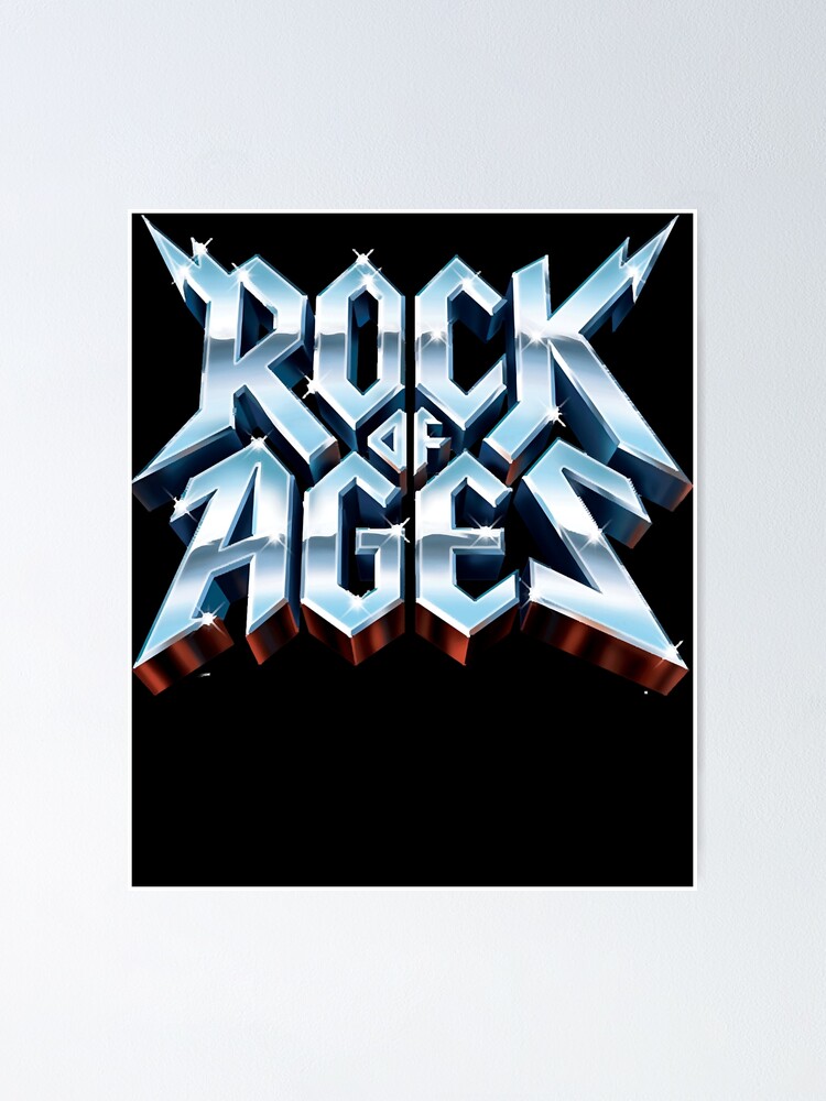 "rock of ages logo " Poster for Sale by gracielaben Redbubble