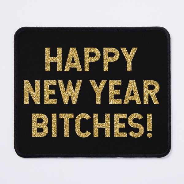 Item preview, Glitter Gold Happy New Year New Year's Eve Gift designed and sold by haselshirt.