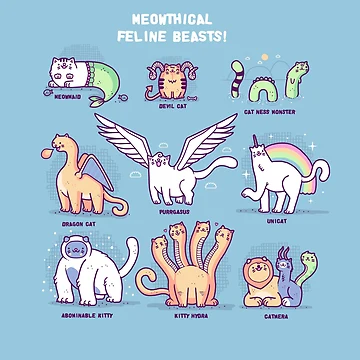 Artwork thumbnail, Meothical beasts by Randyotter
