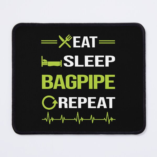 Item preview, Funny Eat Sleep Repeat Bagpipe Bagpipes Bagpiper designed and sold by HappyTshirt1239.