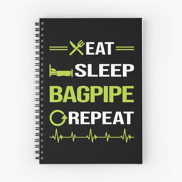 Item preview, Funny Eat Sleep Repeat Bagpipe Bagpipes Bagpiper designed and sold by HappyTshirt1239.