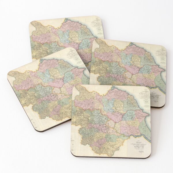 Item preview, Yorkshire: God`s own country. Vintage Map designed and sold by KALEIDOSCOPE UK.