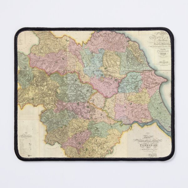 Item preview, Yorkshire: God`s own country. Vintage Map designed and sold by KALEIDOSCOPE UK.
