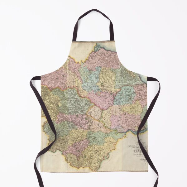 Vista previa del artículo con la obra «Yorkshire: el propio país de Dios. mapa antiguo», diseñado y vendido por KALEIDOSCOPE UK.