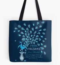 Bolsa de tela Paisley Peacock Orgullo y prejuicio: Clásico