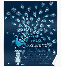 Póster Paisley Peacock Orgullo y prejuicio: Clásico