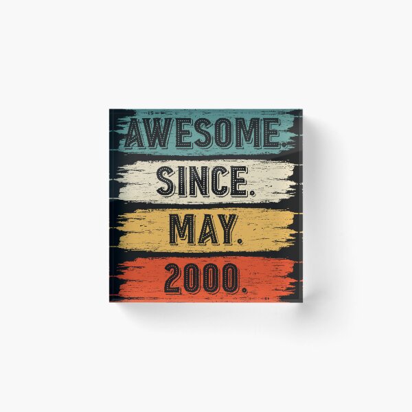 Item preview, 22 Years Old Gifts Awesome Since May 2000 22nd Birthday designed and sold by MoHaCo.