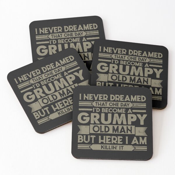 Item preview, I never dreamed I'd became a grumpy old man funny grandpa Father's Day gift  designed and sold by alenaz.