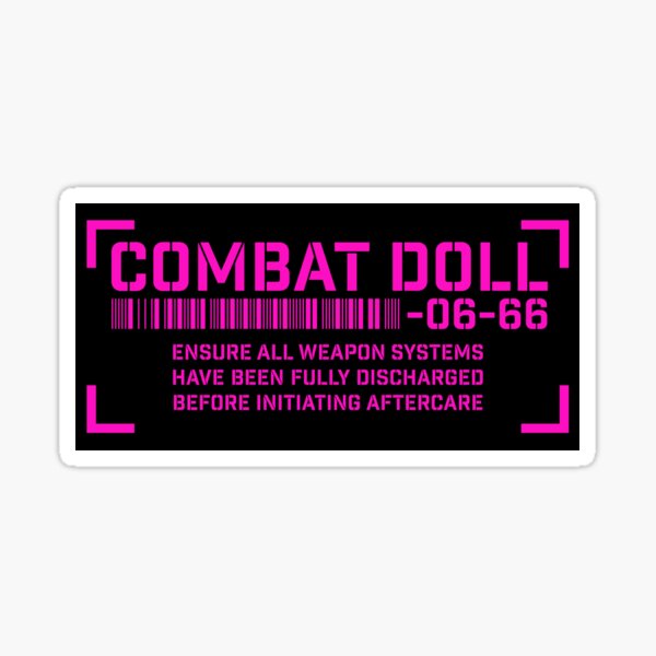 Combat Doll Sticker